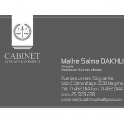 AVOCATE MAÎTRE SALMA DAKHLI Ween.tn