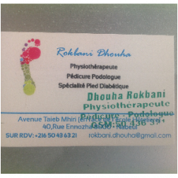 Cabinet de pedicure podologue Mme Dhouha Rokbani