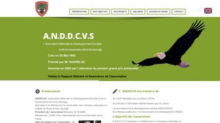 ANDDCVS, ASSOCIATION NATIONALE DE DEVELOPPEMENT DURABLE ET DE LA CONSERVATION DE LA VIE SAUVAGE Ween.tn