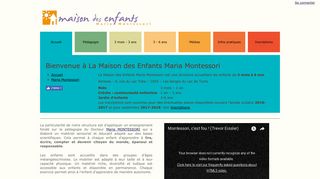 MAISON DES ENFANTS MARIA MONTESSORI